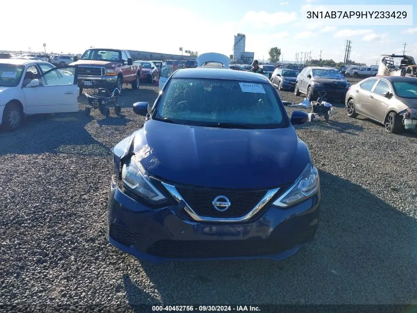 2017 Nissan Sentra S VIN: 3N1AB7AP9HY233429 Lot: 40452756