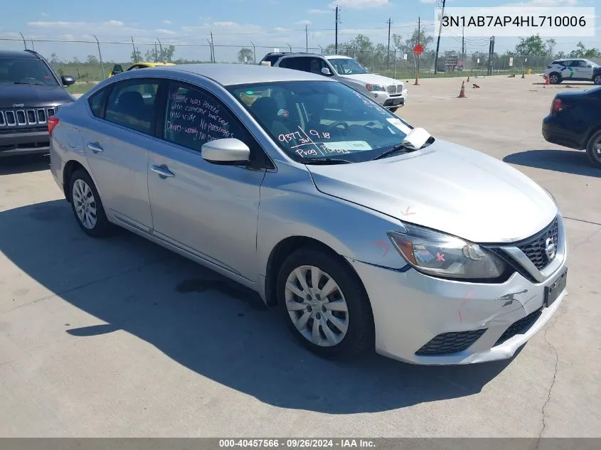 2017 Nissan Sentra Sv VIN: 3N1AB7AP4HL710006 Lot: 40457566