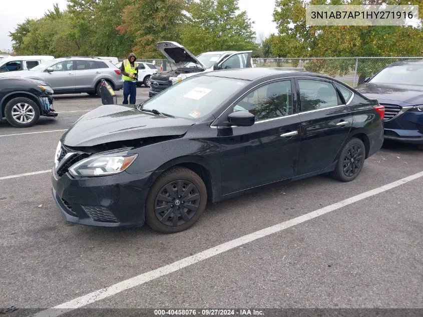 2017 Nissan Sentra Sv VIN: 3N1AB7AP1HY271916 Lot: 40458076