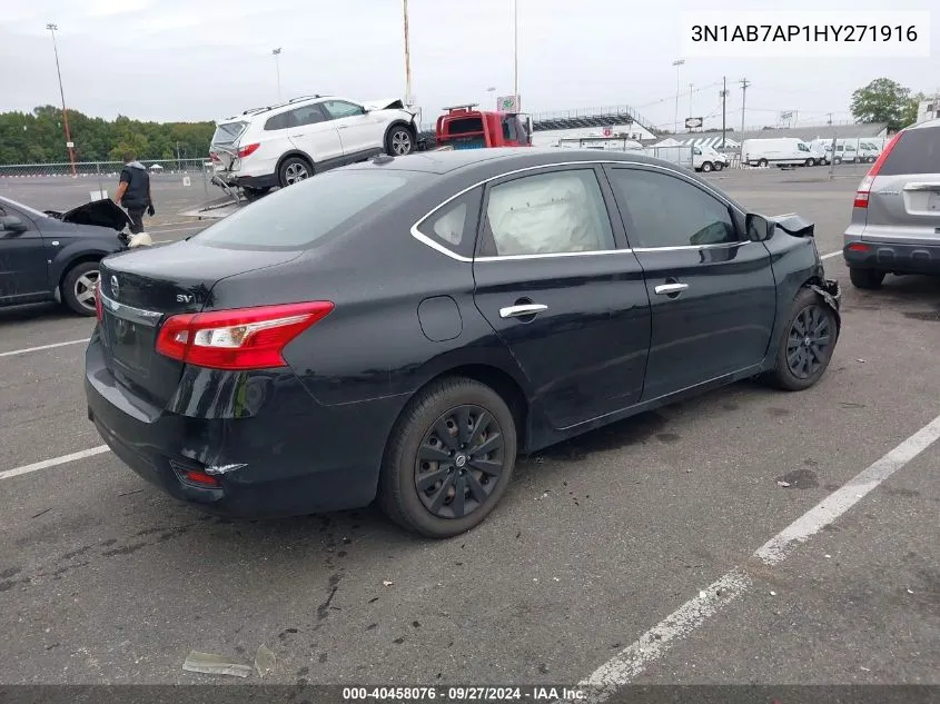 2017 Nissan Sentra Sv VIN: 3N1AB7AP1HY271916 Lot: 40458076