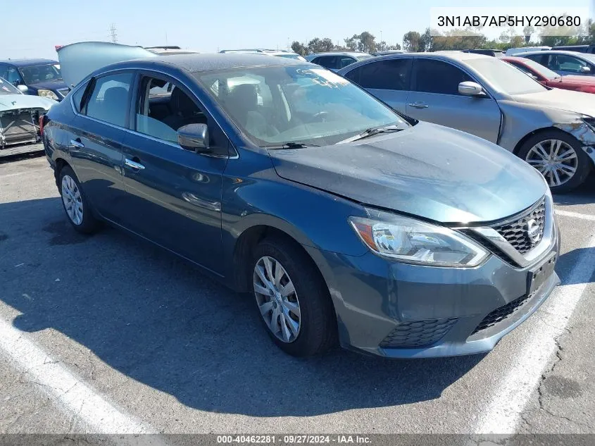 2017 Nissan Sentra Sv VIN: 3N1AB7AP5HY290680 Lot: 40462281