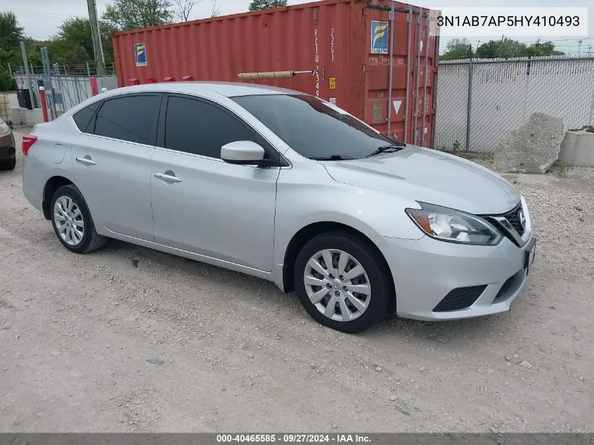 2017 Nissan Sentra Sv VIN: 3N1AB7AP5HY410493 Lot: 40465585