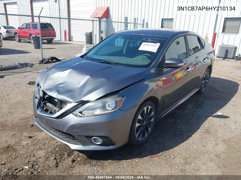 2017 Nissan Sentra Sr Turbo VIN: 3N1CB7AP6HY210134 Lot: 40487544