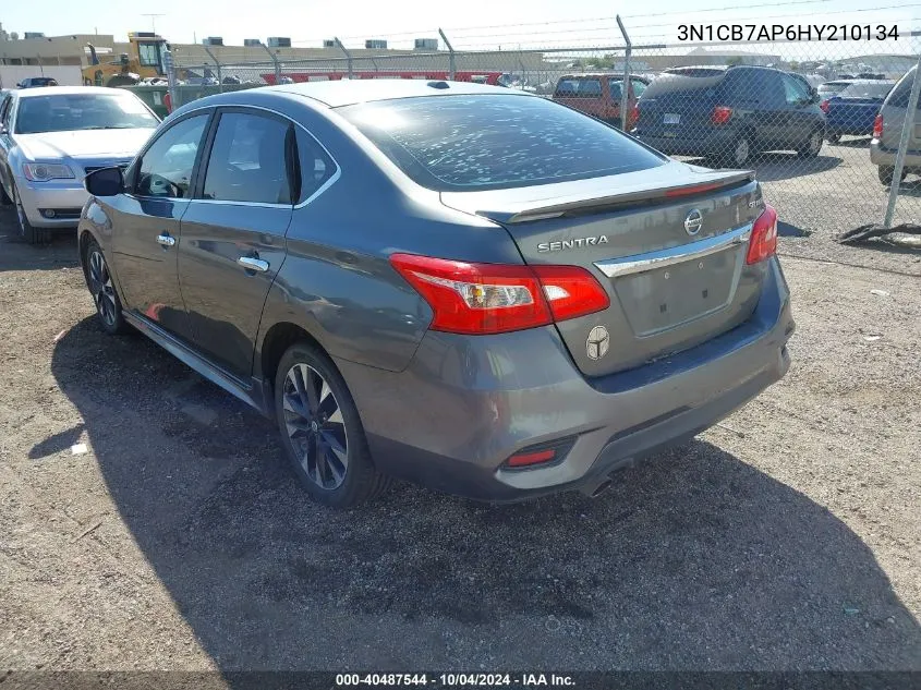 2017 Nissan Sentra Sr Turbo VIN: 3N1CB7AP6HY210134 Lot: 40487544