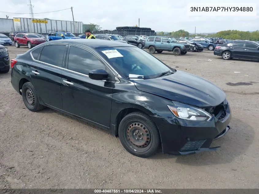 2017 Nissan Sentra Sv VIN: 3N1AB7AP7HY394880 Lot: 40487551