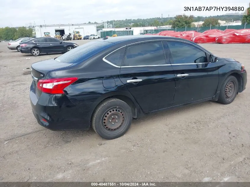 2017 Nissan Sentra Sv VIN: 3N1AB7AP7HY394880 Lot: 40487551