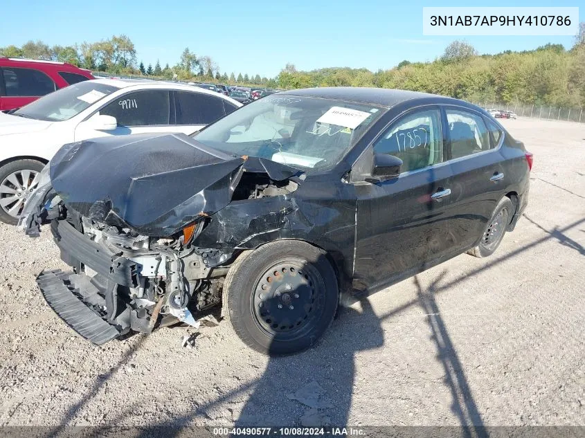 2017 Nissan Sentra S VIN: 3N1AB7AP9HY410786 Lot: 40490577