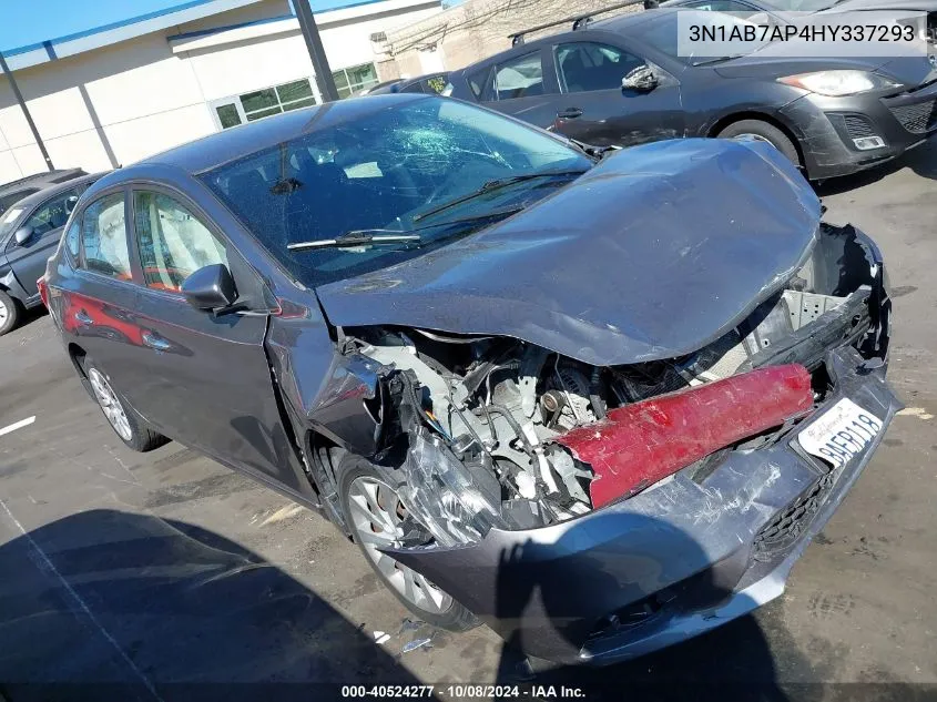 2017 Nissan Sentra S VIN: 3N1AB7AP4HY337293 Lot: 40524277