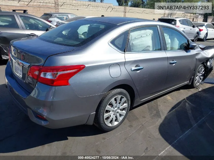 2017 Nissan Sentra S VIN: 3N1AB7AP4HY337293 Lot: 40524277