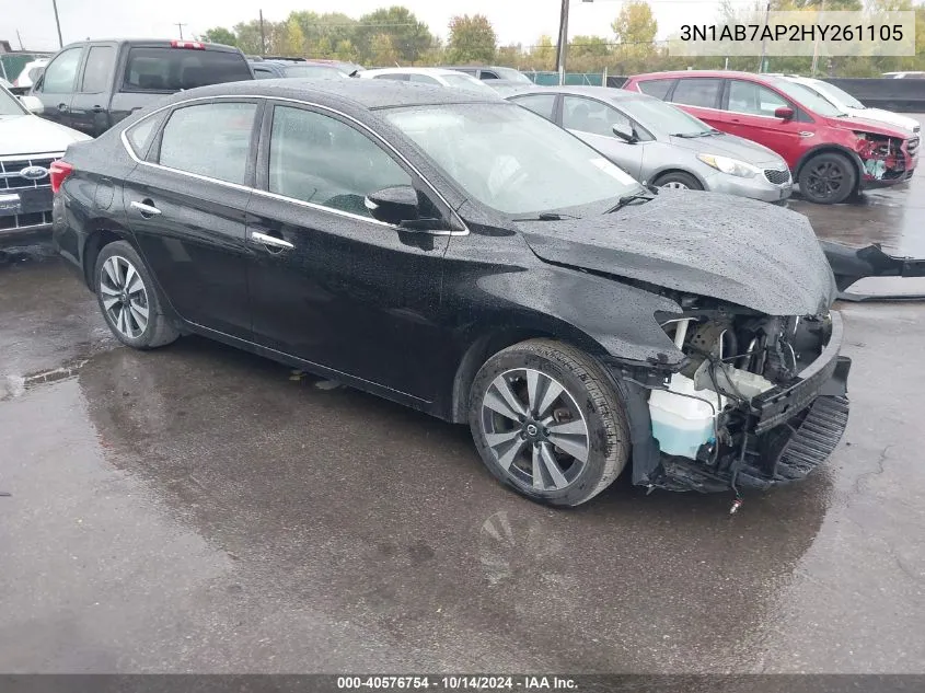 3N1AB7AP2HY261105 2017 Nissan Sentra S/Sv/Sr/Sl