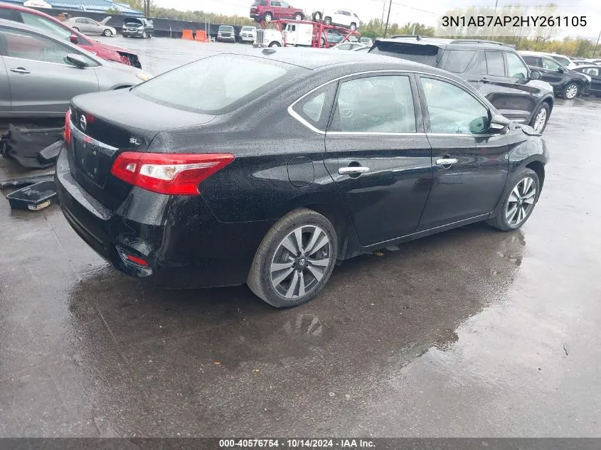 3N1AB7AP2HY261105 2017 Nissan Sentra S/Sv/Sr/Sl