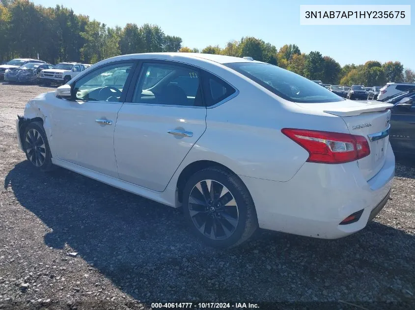 2017 Nissan Sentra Sr VIN: 3N1AB7AP1HY235675 Lot: 40614777