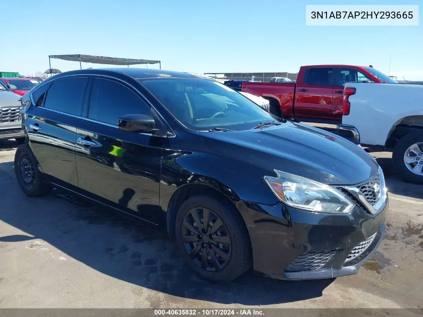 2017 Nissan Sentra Sv VIN: 3N1AB7AP2HY293665 Lot: 40635832