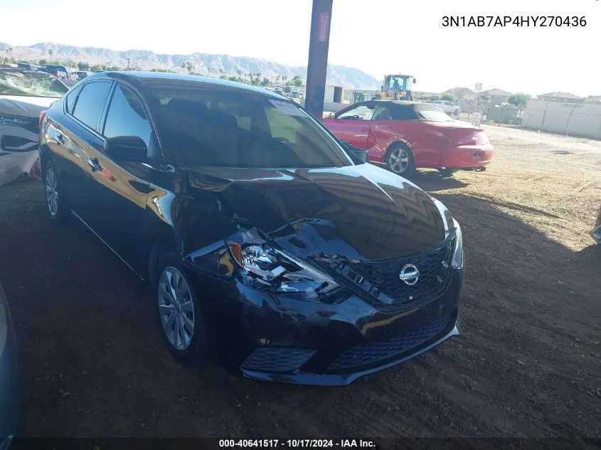 2017 Nissan Sentra Sv VIN: 3N1AB7AP4HY270436 Lot: 40641517