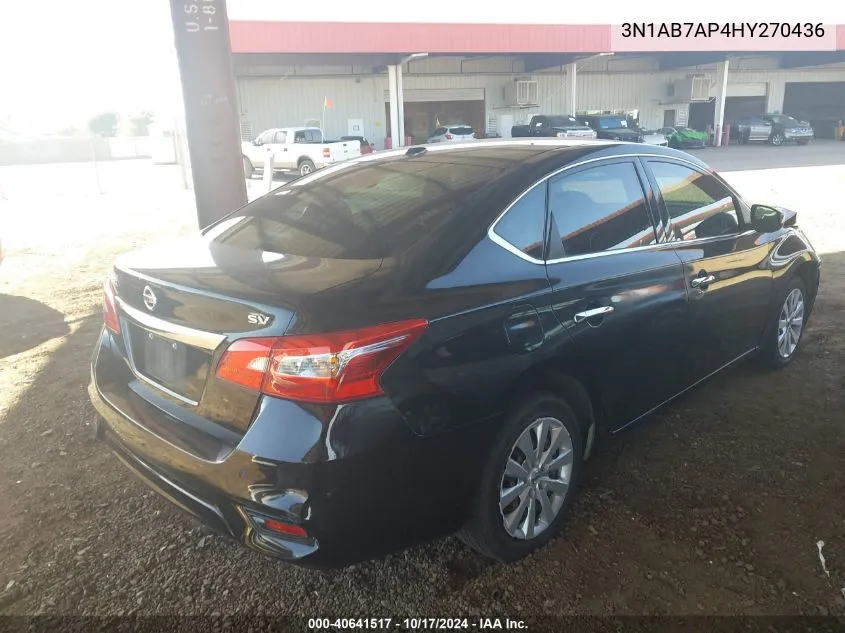 2017 Nissan Sentra Sv VIN: 3N1AB7AP4HY270436 Lot: 40641517