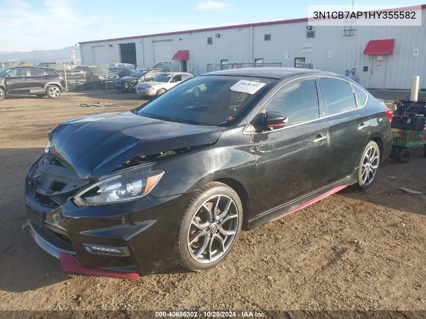 2017 Nissan Sentra Nismo VIN: 3N1CB7AP1HY355582 Lot: 40656302