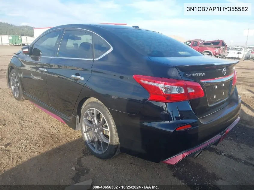 2017 Nissan Sentra Nismo VIN: 3N1CB7AP1HY355582 Lot: 40656302