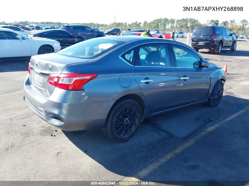 2017 Nissan Sentra S VIN: 3N1AB7APXHY268898 Lot: 40662940