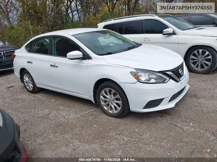 2017 Nissan Sentra S VIN: 3N1AB7AP5HY374353 Lot: 40678795