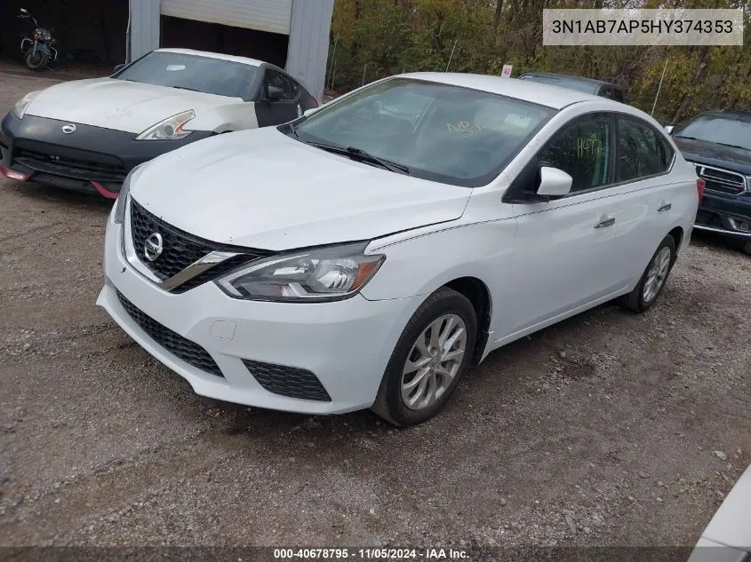 2017 Nissan Sentra S VIN: 3N1AB7AP5HY374353 Lot: 40678795