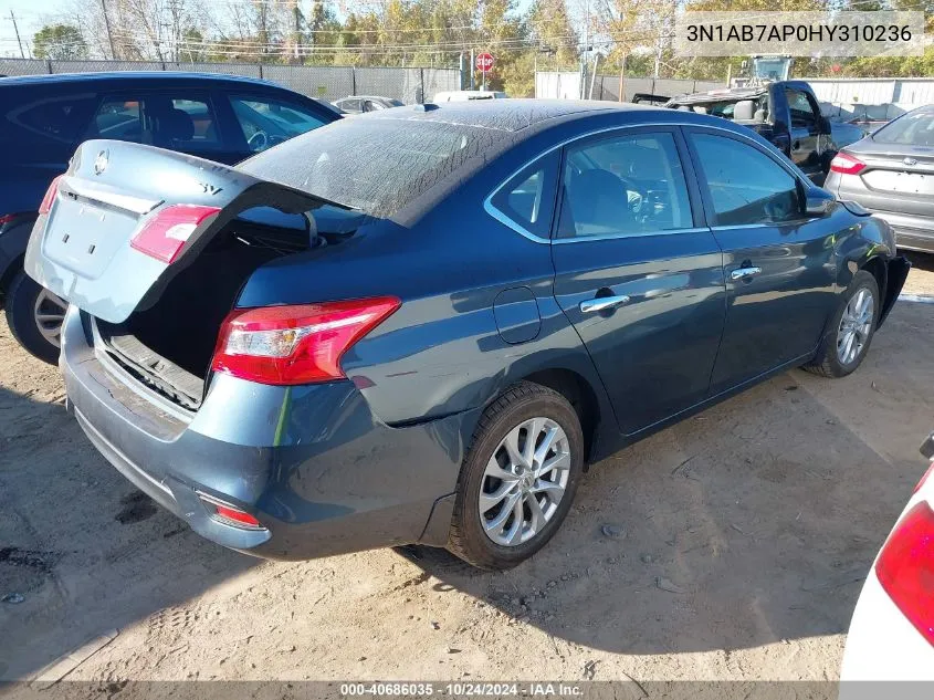 3N1AB7AP0HY310236 2017 Nissan Sentra S/Sv/Sr/Sl