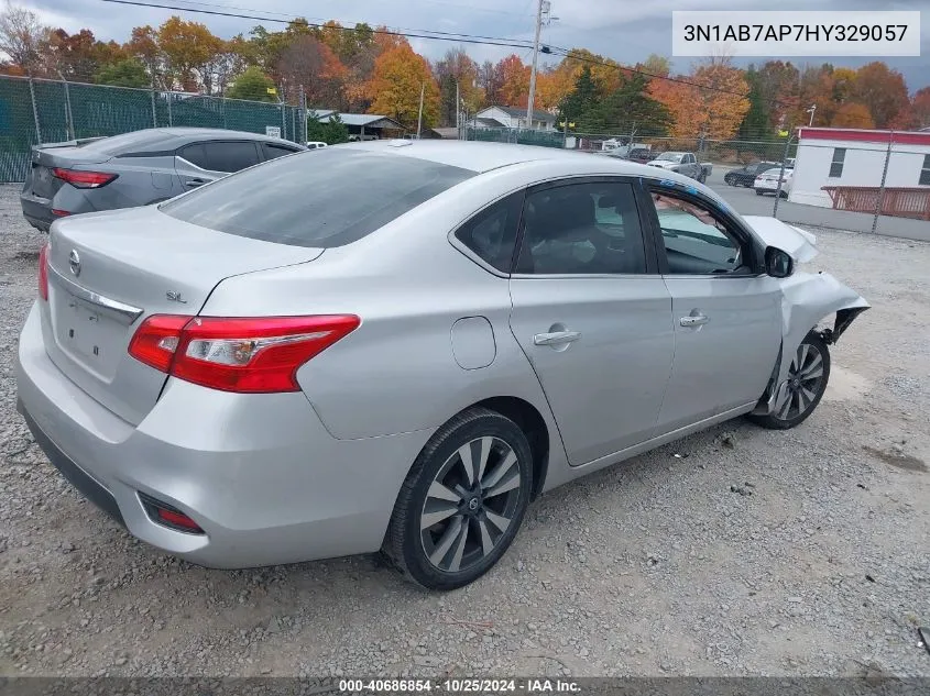 2017 Nissan Sentra Sl VIN: 3N1AB7AP7HY329057 Lot: 40686854