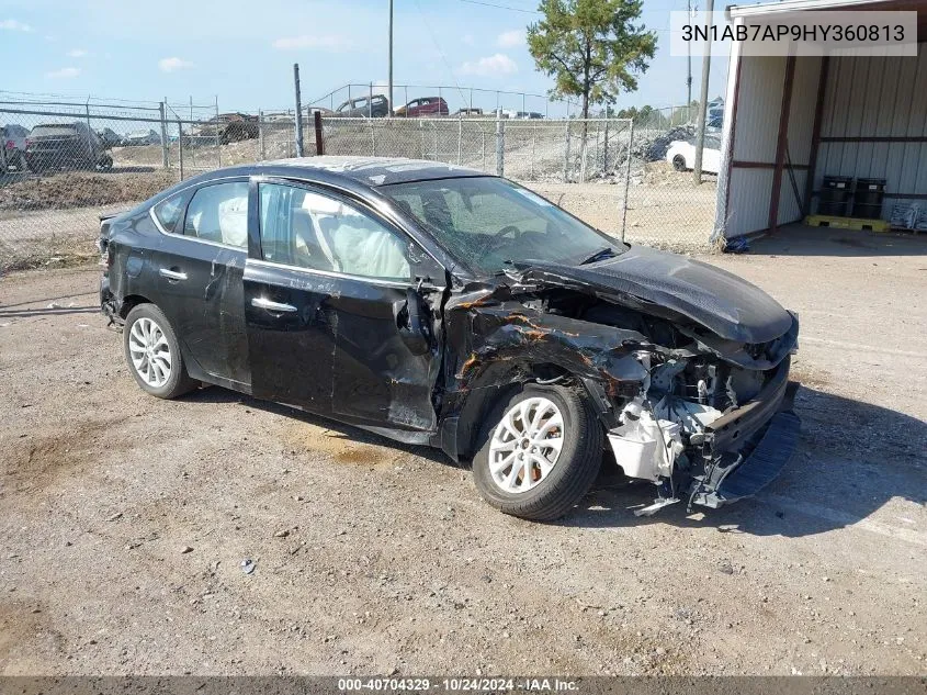 2017 Nissan Sentra S VIN: 3N1AB7AP9HY360813 Lot: 40704329