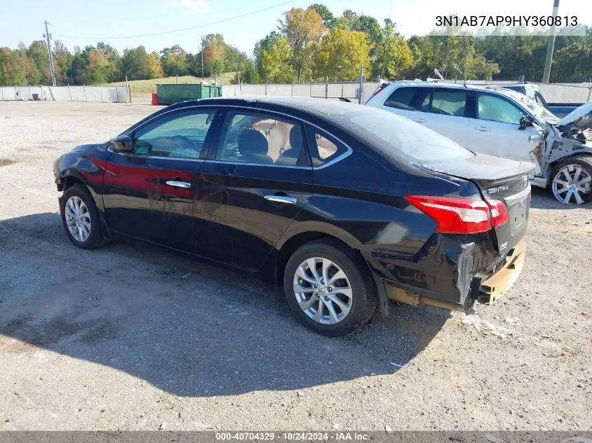 2017 Nissan Sentra S VIN: 3N1AB7AP9HY360813 Lot: 40704329