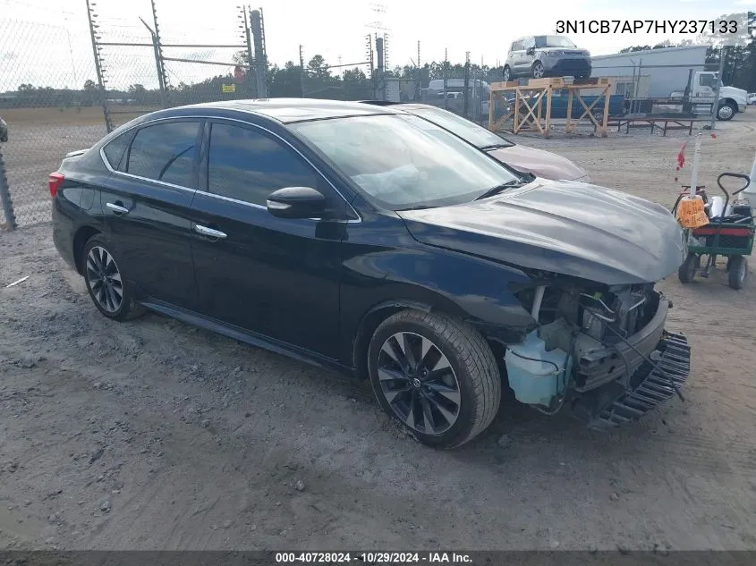 2017 Nissan Sentra Sr Turbo VIN: 3N1CB7AP7HY237133 Lot: 40728024