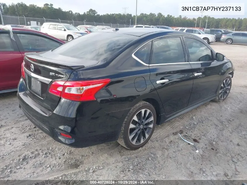 2017 Nissan Sentra Sr Turbo VIN: 3N1CB7AP7HY237133 Lot: 40728024