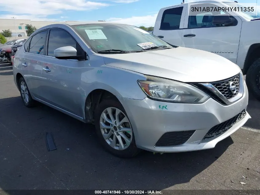 2017 Nissan Sentra S VIN: 3N1AB7AP9HY411355 Lot: 40741946