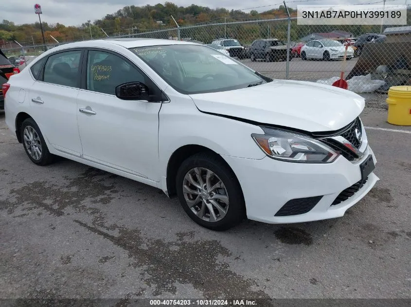 2017 Nissan Sentra Sv VIN: 3N1AB7AP0HY399189 Lot: 40754203