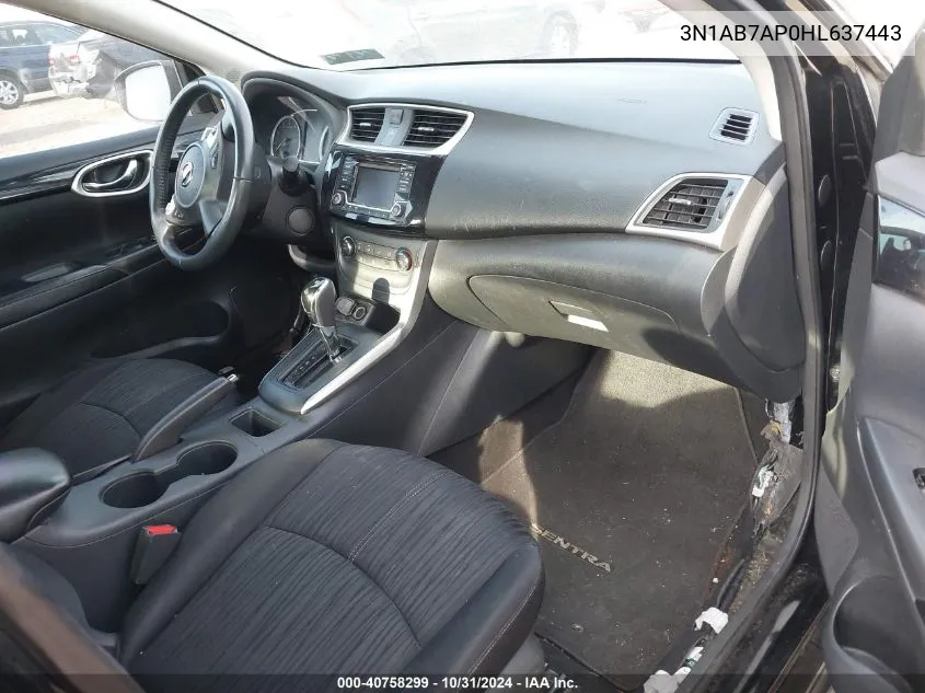 3N1AB7AP0HL637443 2017 Nissan Sentra S/Sl/Sr/Sv