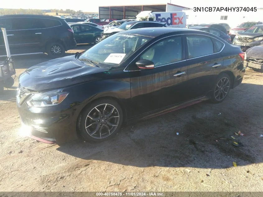 2017 Nissan Sentra Nismo VIN: 3N1CB7AP4HY374045 Lot: 40758475