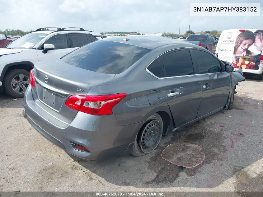 2017 Nissan Sentra Sv VIN: 3N1AB7AP7HY383152 Lot: 40762679