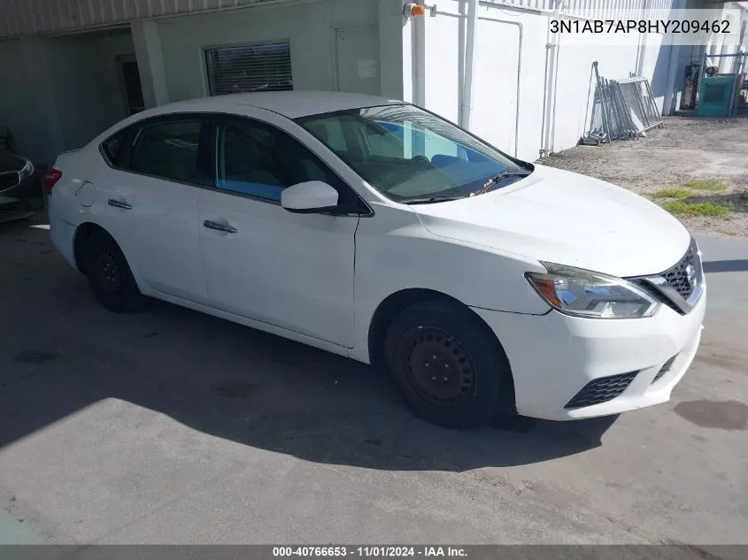 2017 Nissan Sentra S VIN: 3N1AB7AP8HY209462 Lot: 40766653