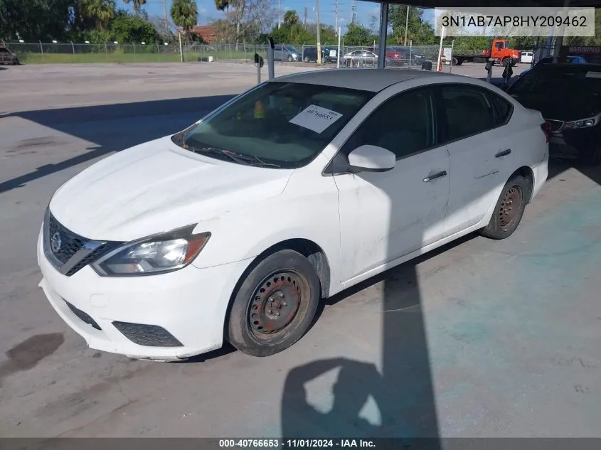 2017 Nissan Sentra S VIN: 3N1AB7AP8HY209462 Lot: 40766653