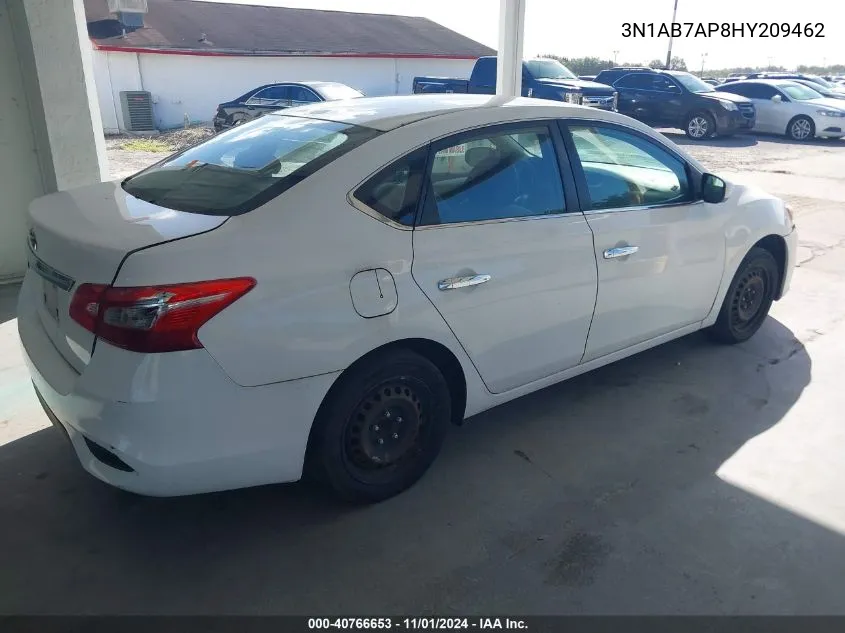 2017 Nissan Sentra S VIN: 3N1AB7AP8HY209462 Lot: 40766653