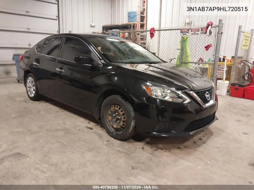 2017 Nissan Sentra Sv VIN: 3N1AB7AP9HL720515 Lot: 40798208