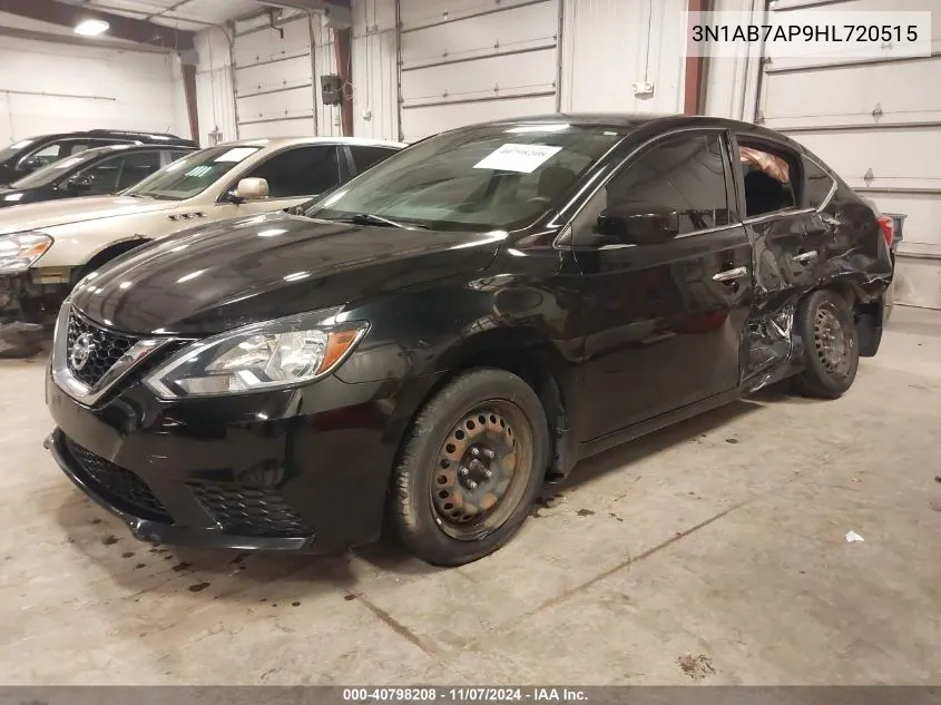 2017 Nissan Sentra Sv VIN: 3N1AB7AP9HL720515 Lot: 40798208