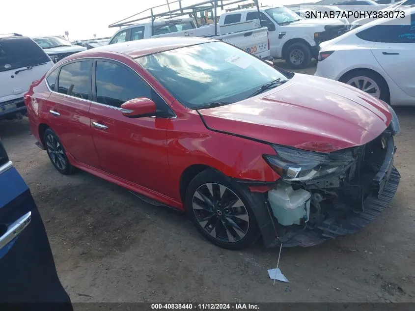 2017 Nissan Sentra Sr VIN: 3N1AB7AP0HY383073 Lot: 40838440