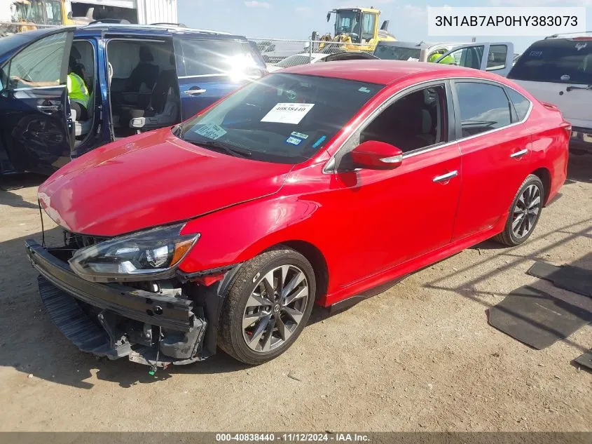 2017 Nissan Sentra Sr VIN: 3N1AB7AP0HY383073 Lot: 40838440