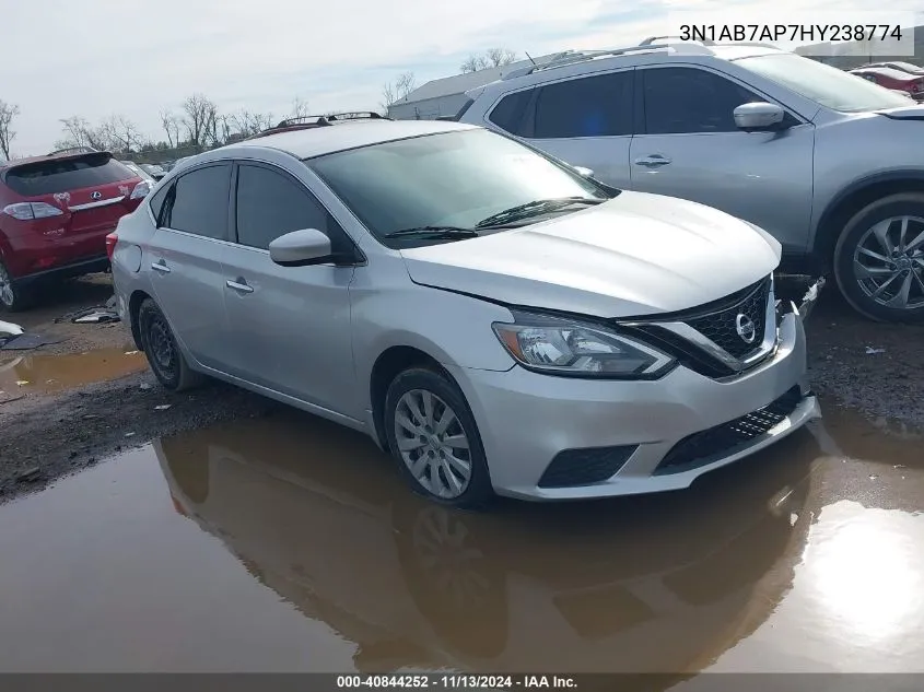 3N1AB7AP7HY238774 2017 Nissan Sentra S