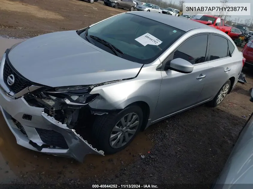 3N1AB7AP7HY238774 2017 Nissan Sentra S