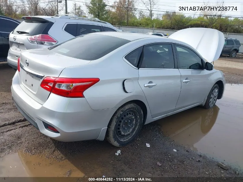 3N1AB7AP7HY238774 2017 Nissan Sentra S