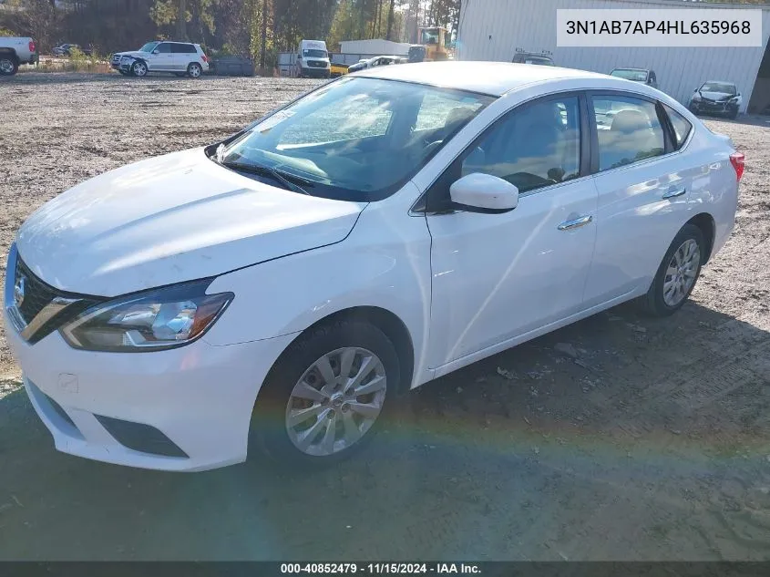 2017 Nissan Sentra S VIN: 3N1AB7AP4HL635968 Lot: 40852479