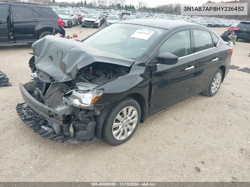 2017 Nissan Sentra S VIN: 3N1AB7AP8HY236452 Lot: 40859350