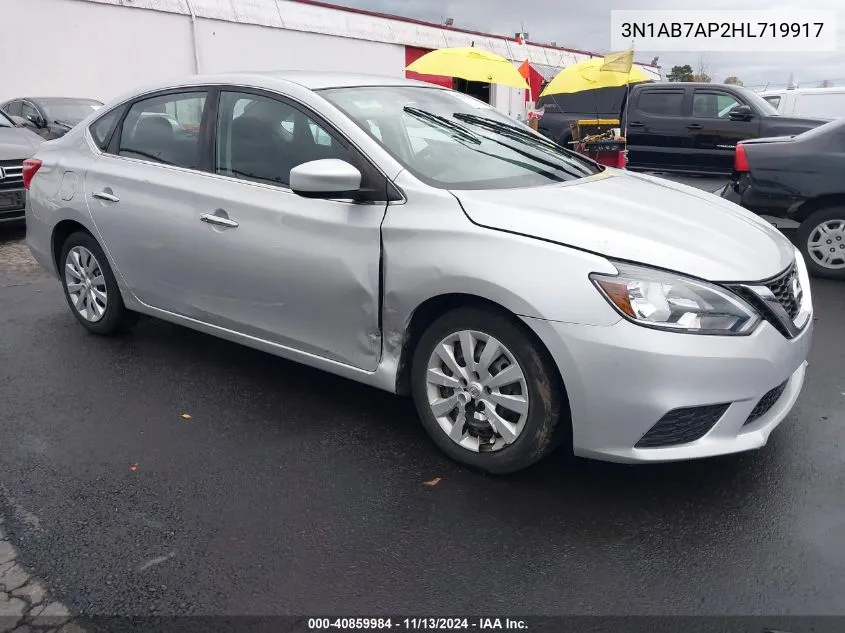 2017 Nissan Sentra Sv VIN: 3N1AB7AP2HL719917 Lot: 40859984