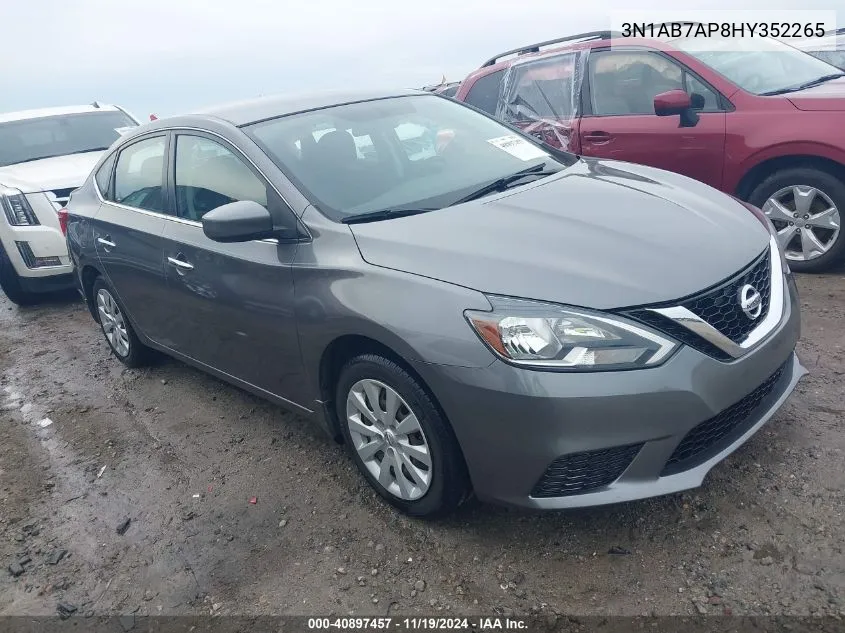 2017 Nissan Sentra S VIN: 3N1AB7AP8HY352265 Lot: 40897457