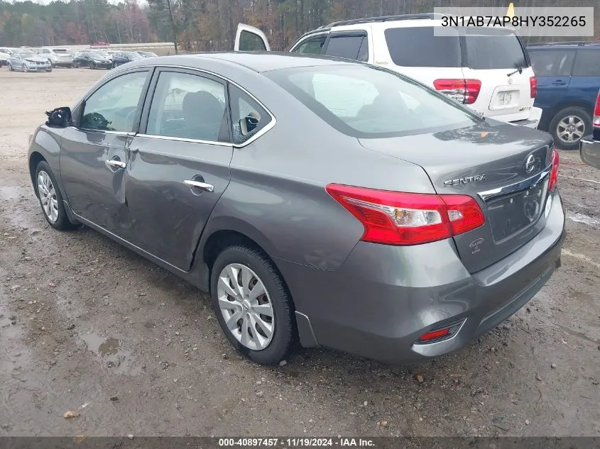 2017 Nissan Sentra S VIN: 3N1AB7AP8HY352265 Lot: 40897457